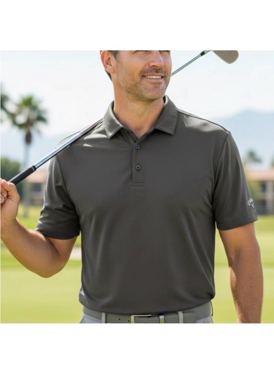 Callaway Other - Gorpcore Callaway Opti-Dri Gray Performance Golf Polo Shirt XXL Athletic